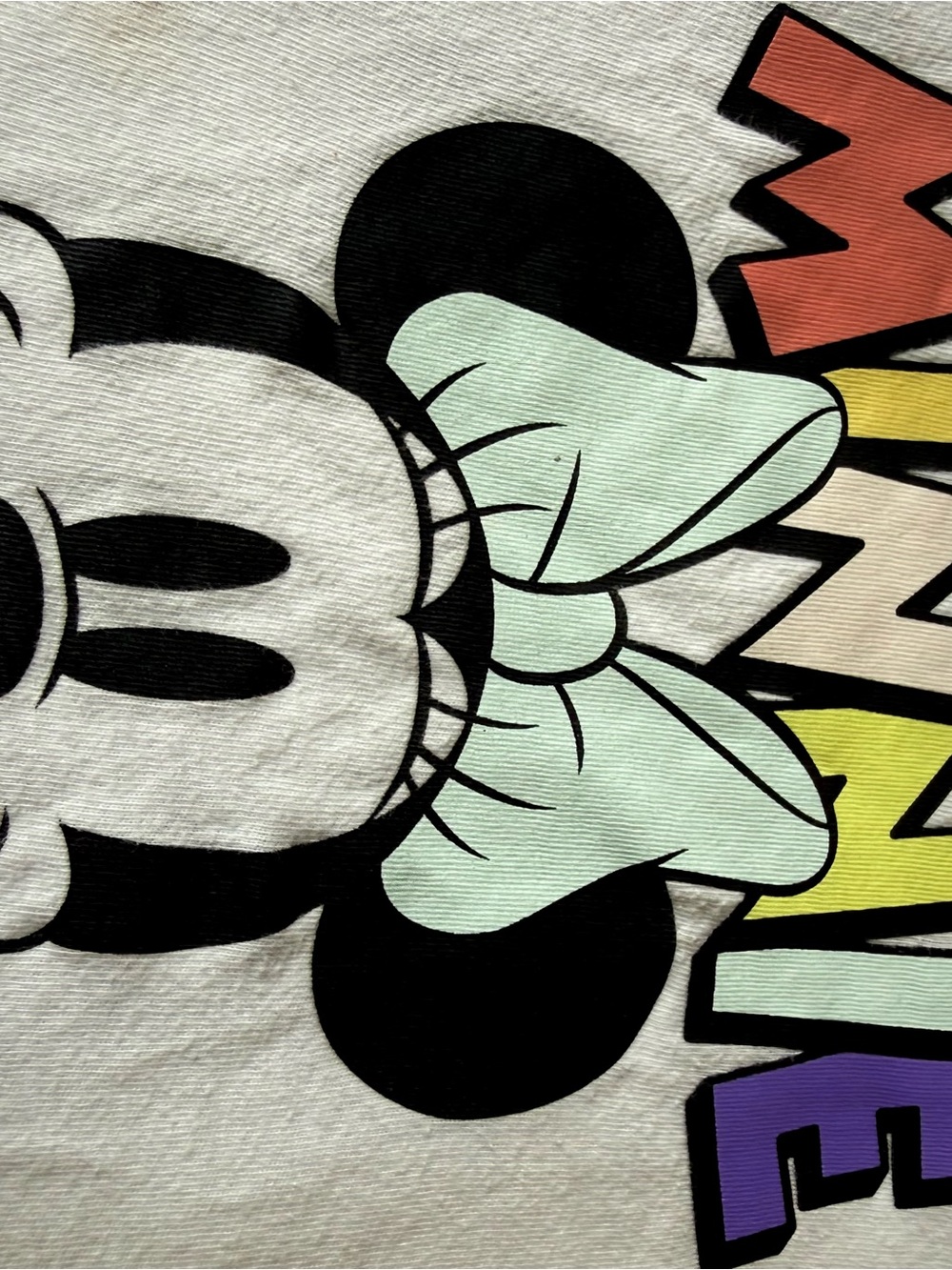 Disney Minnie Mouse White Graphic Tee with Denim Skirt - Picture 6 of 8